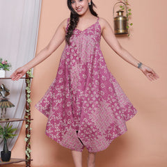 Miramaar Women's Magenta Printed Jumpsuit