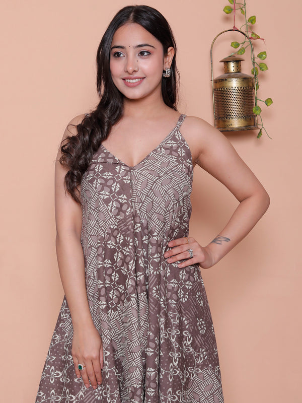 Miramaar Women's Brown Printed Jumpsuit