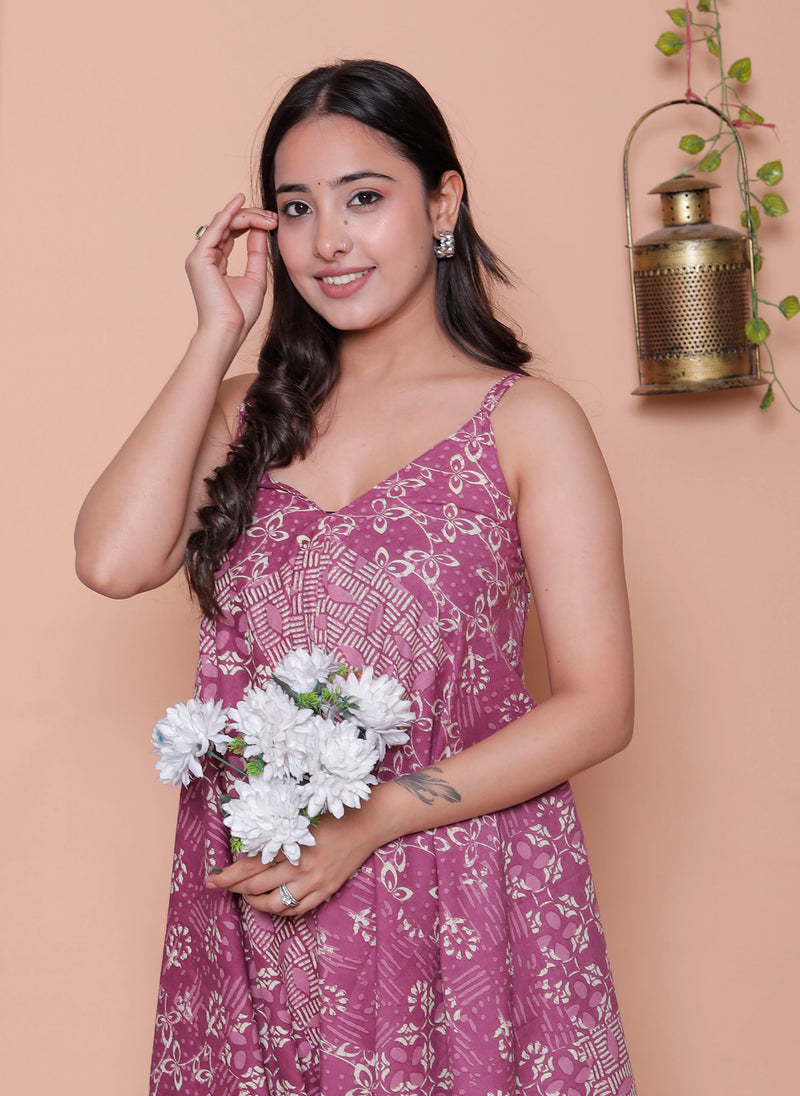 Miramaar Women's Magenta Printed Jumpsuit