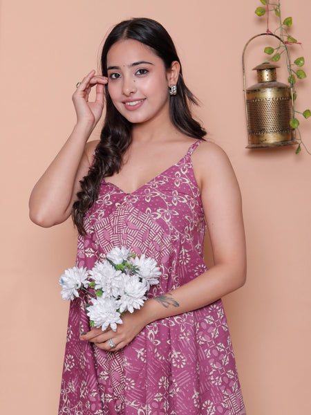 Miramaar Women's Magenta Printed Jumpsuit