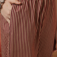 Miramaar Women's Purple Cotton V-Neck Adda Work Straight Kurta Dupatta Set