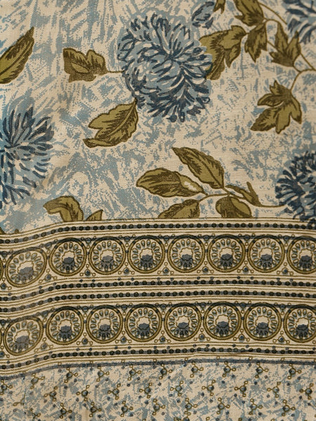 Miramaar Women's Green Block Print Straight Kurta Pant with Dupatta