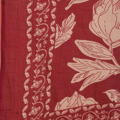 Miramaar Women's Purple Cotton V-Neck Adda Work Straight Kurta Dupatta Set