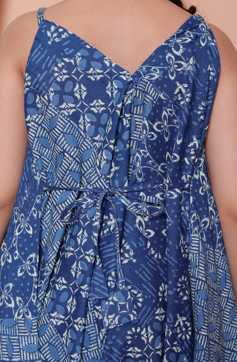 Miramaar Women's Blue Printed Jumpsuit