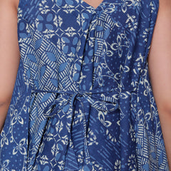 Miramaar Women's Blue Printed Jumpsuit