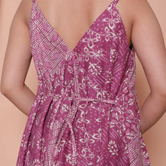 Miramaar Women's Magenta Printed Jumpsuit