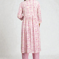 Miramaar Women's Beige Printed Viscose Rayon Kurta Set