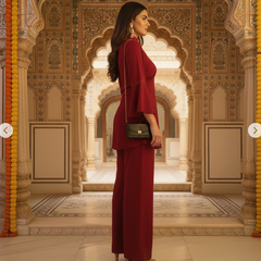 Embroidered Kurta Co-ord Set