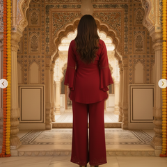 Embroidered Kurta Co-ord Set