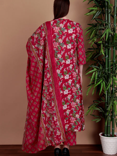 Miramaar Women's Magenta Printed Jumpsuit