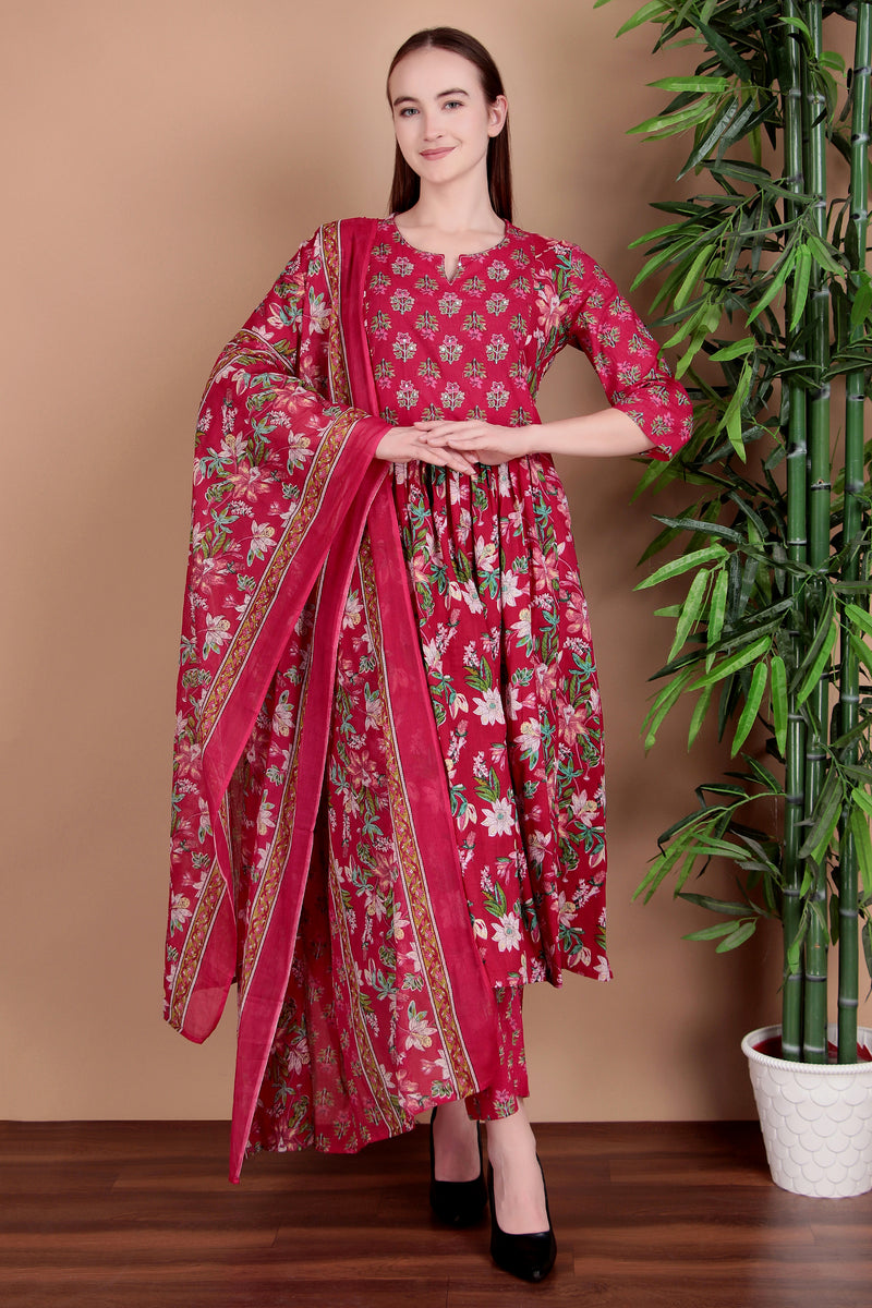 Miramaar Women's Magenta Printed Jumpsuit