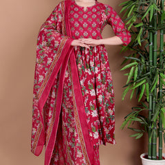 Miramaar Women's Magenta Printed Jumpsuit