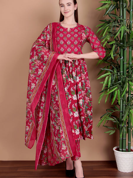 Miramaar Women's Magenta Printed Jumpsuit