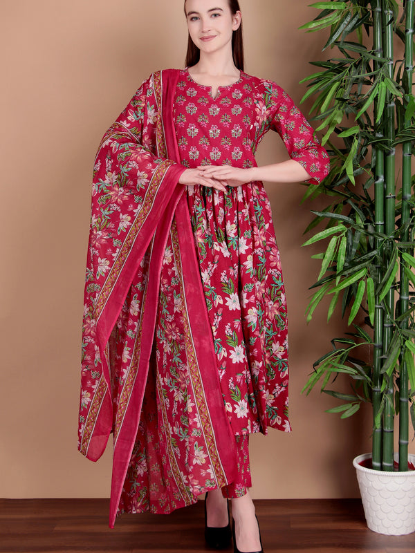Miramaar Women's Magenta Printed Jumpsuit