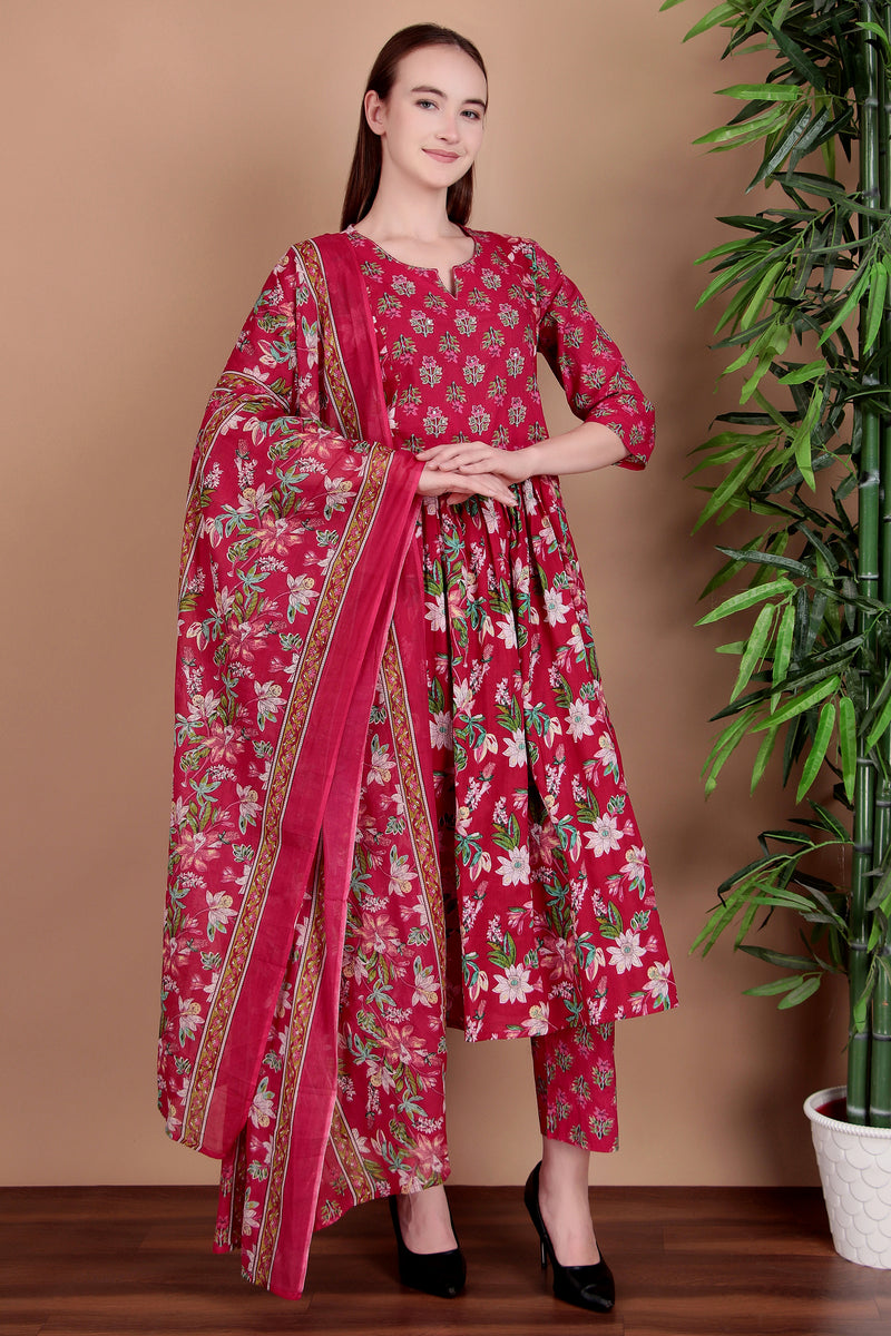 Miramaar Women's Magenta Printed Jumpsuit