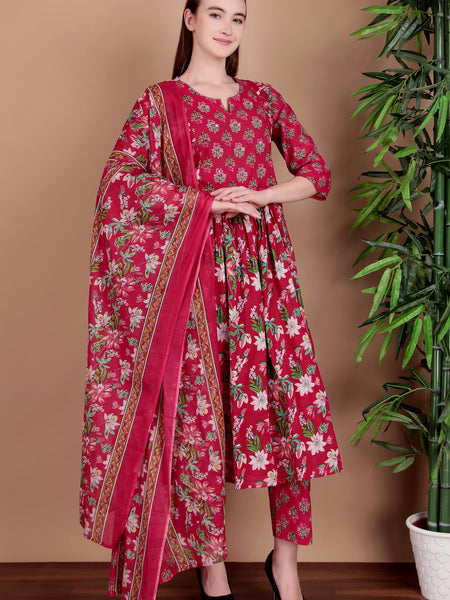 Miramaar Women's Magenta Printed Jumpsuit