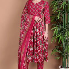 Miramaar Women's Magenta Printed Jumpsuit