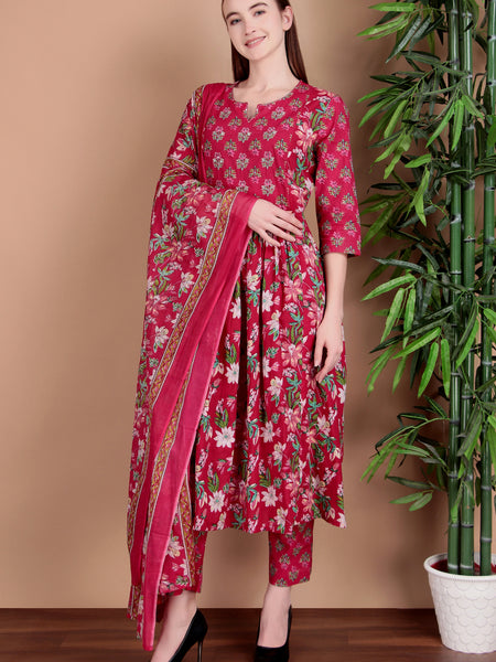 Miramaar Women's Magenta Printed Jumpsuit