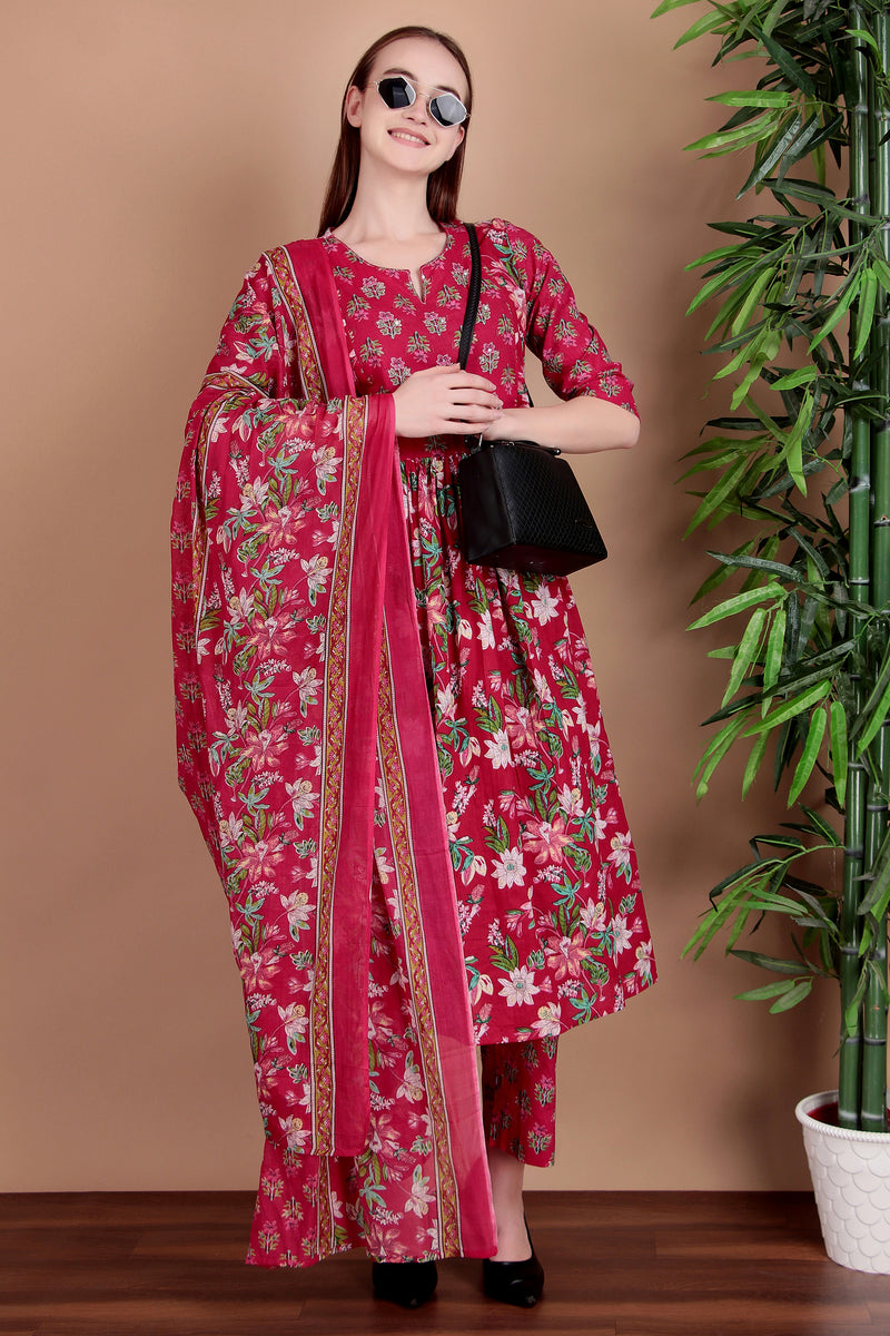 Miramaar Women's Magenta Printed Jumpsuit