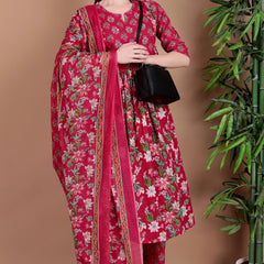 Miramaar Women's Magenta Printed Jumpsuit