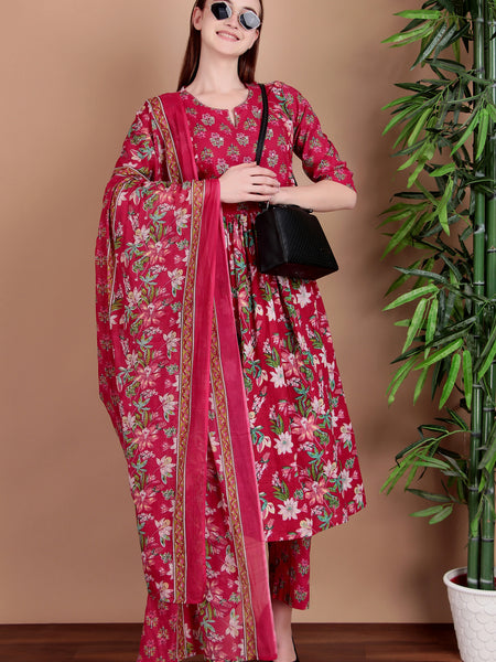 Miramaar Women's Magenta Printed Jumpsuit