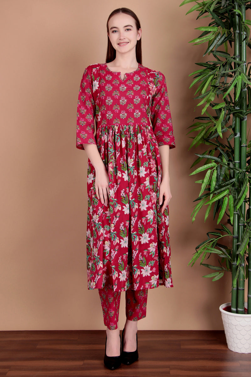 Miramaar Women's Magenta Printed Jumpsuit