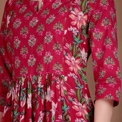 Miramaar Women's Magenta Printed Jumpsuit